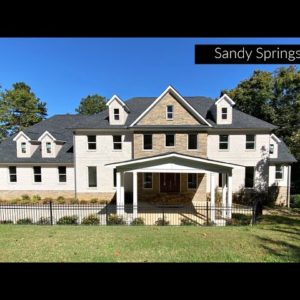 Home for Sale in Sandy Springs, GA- 6 Bedrooms- 6 Bathrooms & 3 Half Bathrooms- #AtlantaHomesForSale