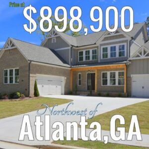 AVAILABLE NOW - NEW 4 BDRM, 4.5 BATH HOME ON BASEMENT W/3 CAR GARAGE FOR SALE NW OF ATLANTA