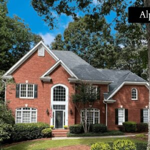MUST SEE- GORGEOUS 3-SIDED BRICK HOUSE FOR SALE IN ALPHARETTA, GEORGIA! - 6 Bedrooms - 5 Bathrooms