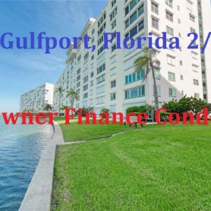 #Gulfport, Florida Owner Finance waterfront 2br, 2ba condo in 55+ resort style community