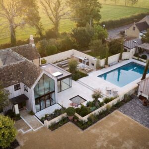 Inside Jordan & Phoebe's Breathtaking Home in the Cotswolds with Mediterranean Inspired Pool