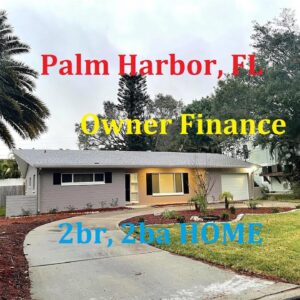 #Palm Harbor FL Owner Finance home just steps from Gulf Of Mexico and Honemoon Island with 2 br, 2ba