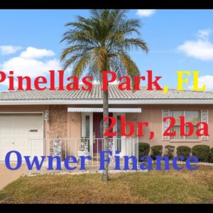 Pinellas Park Owner Finance 2br, 2ba home in central Pinellas County location in great 55+ community