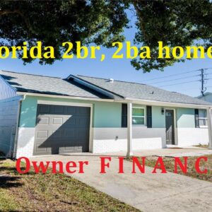 #Florida Home -  Owner Finance in New Port Richey 2br, 2ba, garage, fenced backyard