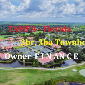 Tampa home ready for new  w/ Owner Financing 3br, 3ba over 3k SqFt & 5% interest ONLY after 10% down
