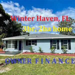 Winter Haven owner finance 3br, 2ba home
