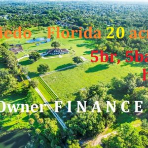 #oviedoflorida Owner Finance 20 acres w/5br, 5ba Home