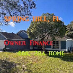 #Spring Hill, FL Owner Finance Home w/ 4br, 2ba