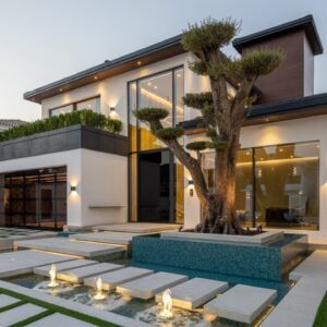 Inside a $15,500,000 Beachfront Villa on The Palm, Dubai with Spectacular Infinity Pool