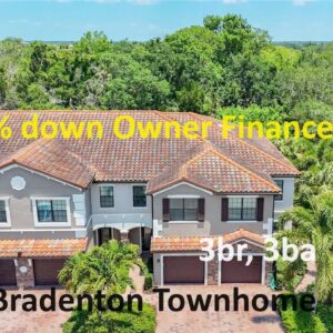 10% down Owner Finance 3br, 3ba Bradenton Townhome