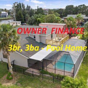 #Florida Hernando Owner Finance waterfront paradise home w/3br, 3ba