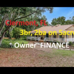 #Florida Home on 5 acres with 3br, 2ba owner financing