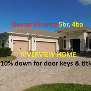 #floridarealestate 10% down Owner Finance 5br, 4ba Tampa Bay Home