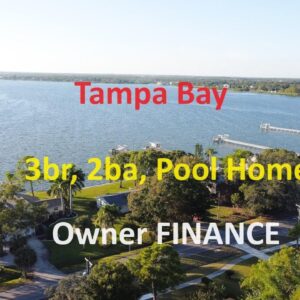 Oldsmar FL Owner Finance 3br, 2ba,  waterfront Pool Home