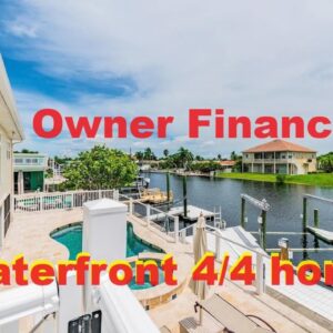 #Florida Owner Finance Home on water canal to Gulf with 4br, 4ba and in-law suit and Pool