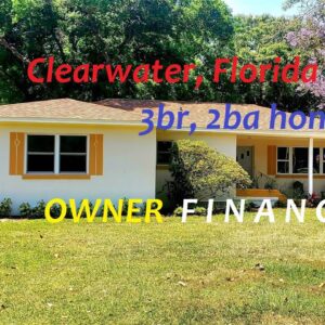 #Florida Home in Clearwater 3br, 2ba with owner financing