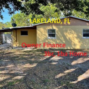 #Florida Lakeland Owner Finance Home