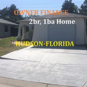 #Florida Owner Finance 2br, 1ba Hudson Home with 15% down