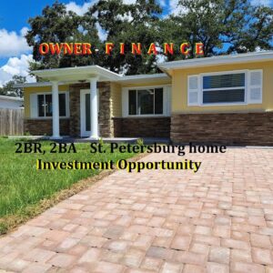 #Florida Owner Finance Home For Sale in St. Petersburg 2br, 2ba close to beaches