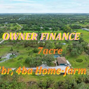 #Sarasota Owner Finance Farm with 5br, 4ba