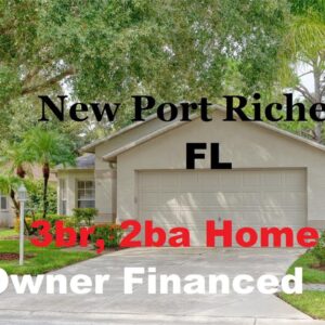 Florida Owner Finance 3br, 2ba New Port Richey Home