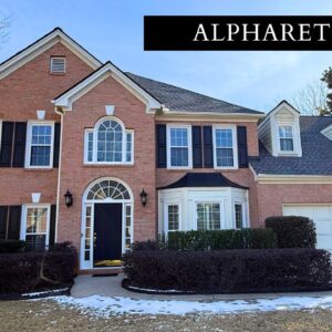 MUST SEE- BRICH FRONT HOME FOR SALE IN ALPHARETTA, GA | 5 BEDROOMS