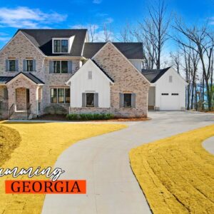 Stunning 2025 Modern Farmhouse Home with Lake Lanier Views, N. of Atlanta | 4 Bed, 4.5 Bath | $3.95M