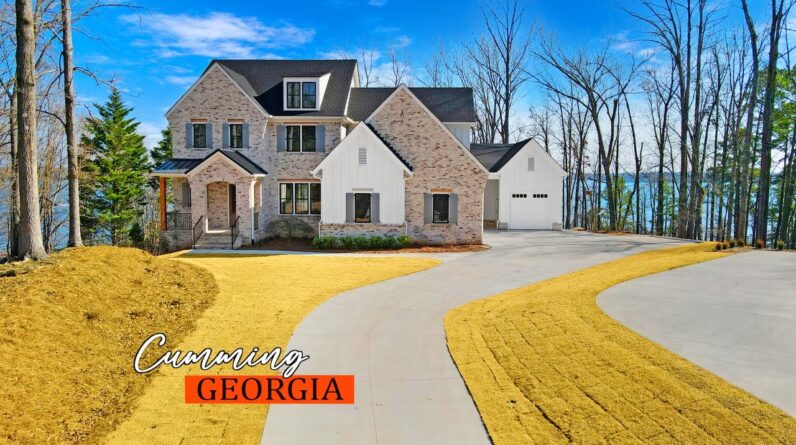 Stunning 2025 Modern Farmhouse Home with Lake Lanier Views, N. of Atlanta | 4 Bed, 4.5 Bath | $3.95M