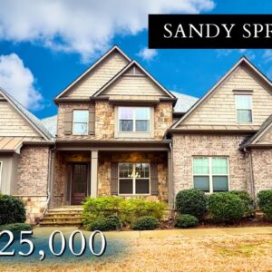 BEAUTIFUL 6 BEDROOM HOME FOR SALE IN SANDY SPRINGS, GEORGIA | FINISHED BASEMENT