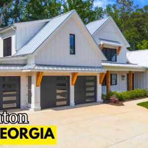 Father’s Day Dream Home! Tour a $1.9M LUXURY Farmhouse w/MAN CAVE & IN-LAW Suite North of ATLANTA