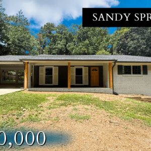 MUST SEE- BEAUTIFULLY RENOVATED HOME FOR SALE IN SANDY SPRINGS, GA | 4 BEDROOMS | 3 BATHROOMS