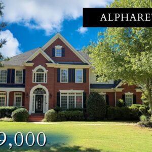 MUST SEE-  BEAUTIFUL 5 BEDROOM BRICK  HOME FOR SALE IN ALPHARETTA, GA!