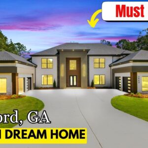 $2.25M Modern Luxury Estate Tour | 5 Bed, 5.5 Bath, 4-Car Garage on 2+ Acres NE of Atlanta