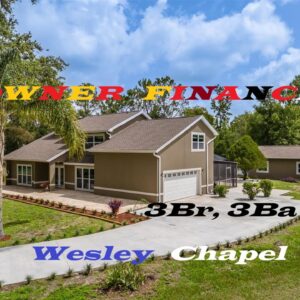 3br, 3ba family home for sale in Wesley Chapel with owner financing