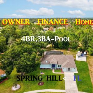 4br, 3ba, Pool Home Owner Finance in Spring Hill, FL
