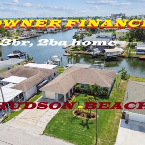 Hudson Beach 3br-2ba owner finance waterfront home.