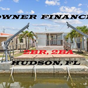 Hudson owner finance 2br waterfront mobile home - no HOA