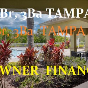 North Tampa 3br, 3ba townhome owner finance