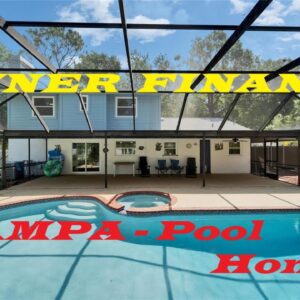 Tampa Owner Finance Pool Home with 3br, 3ba.