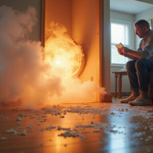blower door test exposes hidden air leaks that spike energy bills