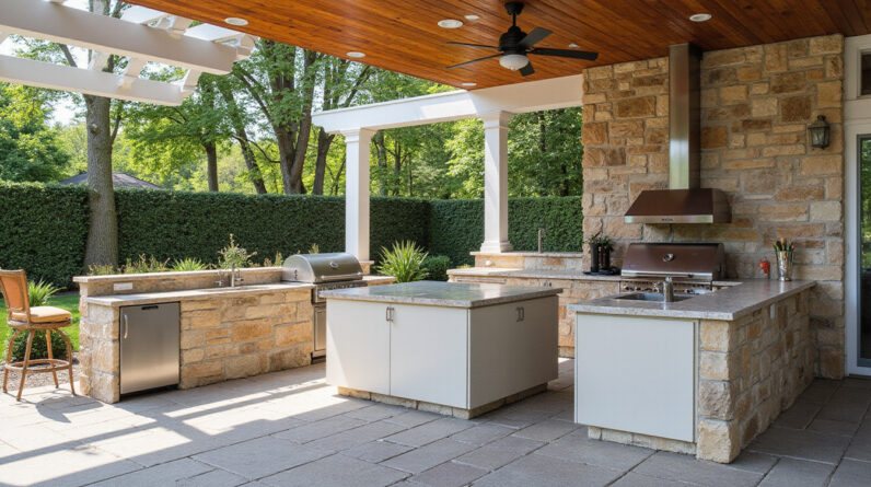 outdoor kitchen: Genius Design Hacks to Maximize Backyard Entertaining