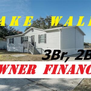 Lake Wales 3br, 2ba manufactured home on own land with owner financing